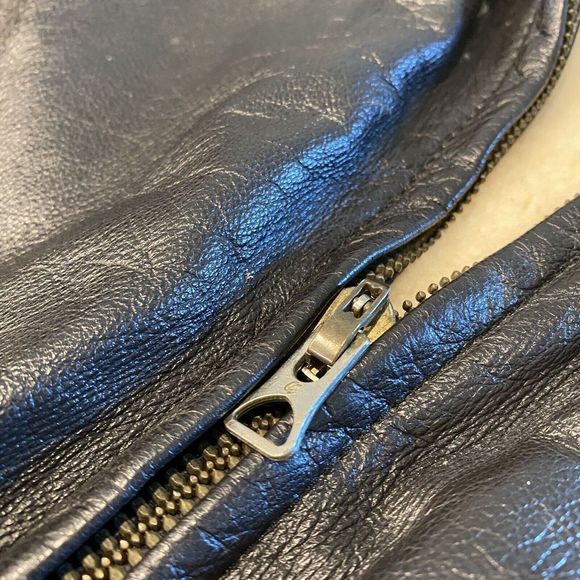 Vintage L.L. Bean Brown Leather Jacket Bummer A-2 G-1  - Picture 3 of 14